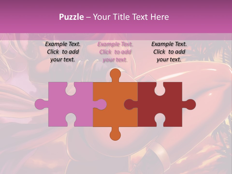 A Sexy Woman In A Bikini Posing For A Picture PowerPoint Template