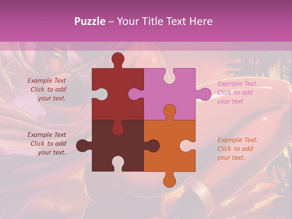 A Sexy Woman In A Bikini Posing For A Picture PowerPoint Template