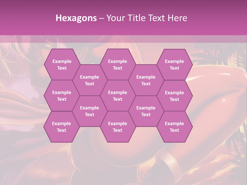 A Sexy Woman In A Bikini Posing For A Picture PowerPoint Template