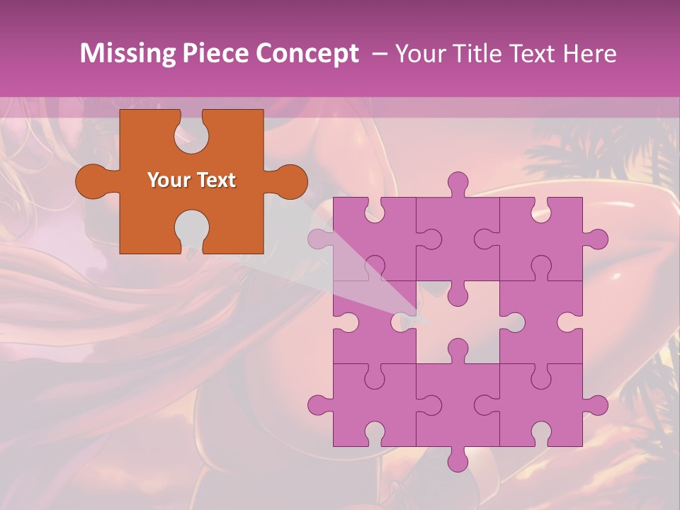 A Sexy Woman In A Bikini Posing For A Picture PowerPoint Template