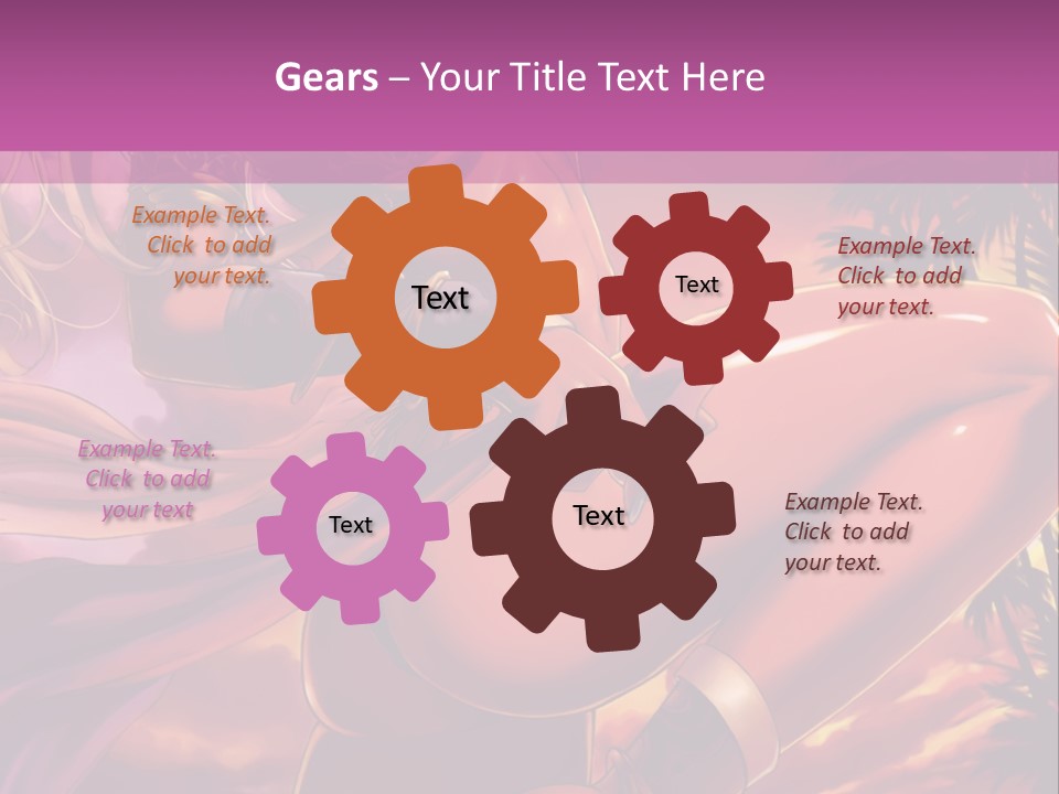 A Sexy Woman In A Bikini Posing For A Picture PowerPoint Template