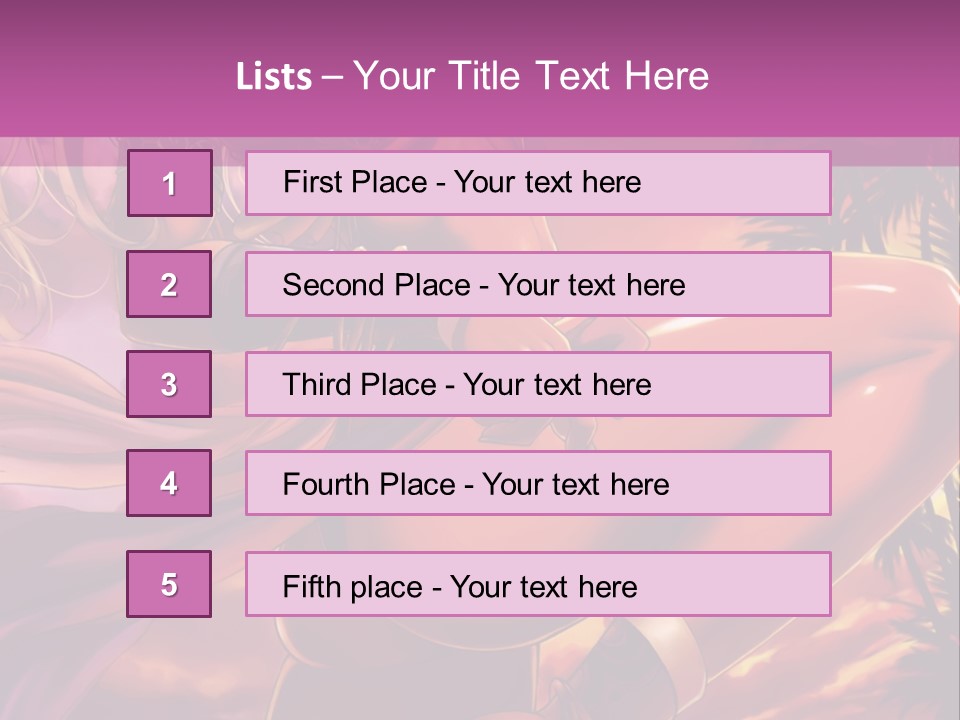 A Sexy Woman In A Bikini Posing For A Picture PowerPoint Template