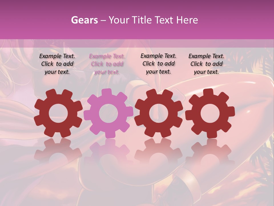 A Sexy Woman In A Bikini Posing For A Picture PowerPoint Template