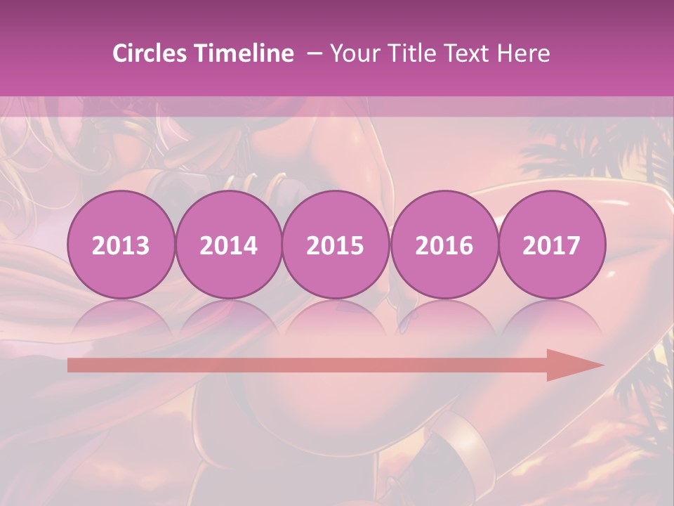 A Sexy Woman In A Bikini Posing For A Picture PowerPoint Template