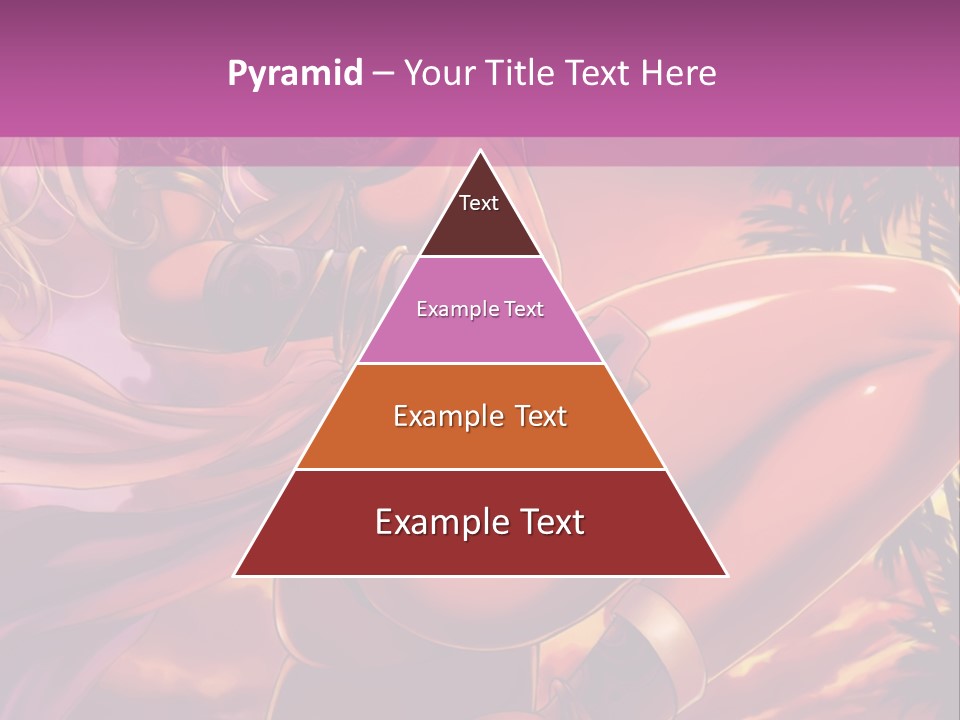 A Sexy Woman In A Bikini Posing For A Picture PowerPoint Template