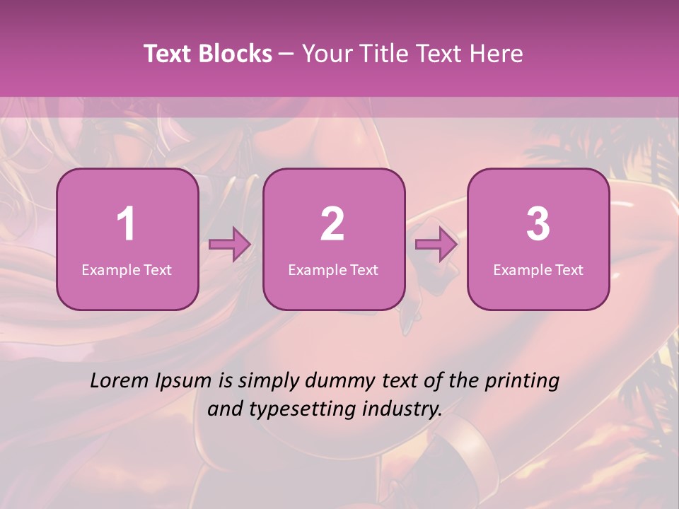 A Sexy Woman In A Bikini Posing For A Picture PowerPoint Template