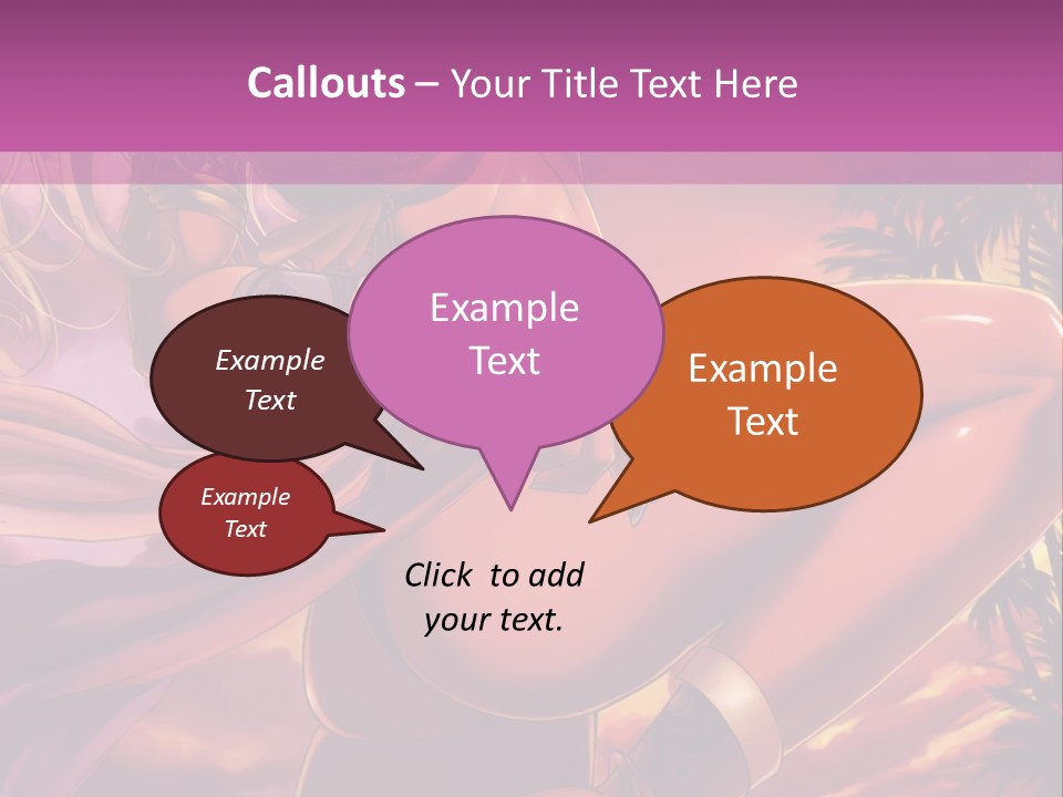 A Sexy Woman In A Bikini Posing For A Picture PowerPoint Template