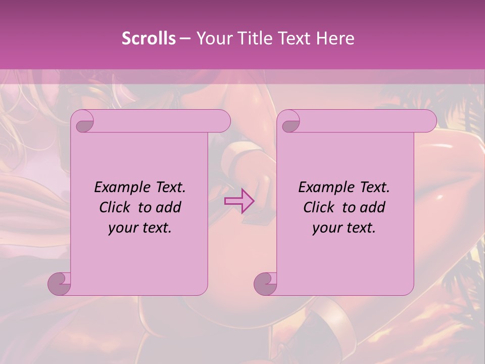 A Sexy Woman In A Bikini Posing For A Picture PowerPoint Template
