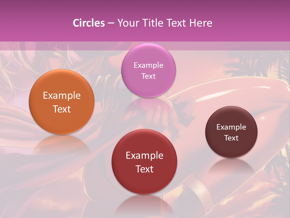 A Sexy Woman In A Bikini Posing For A Picture PowerPoint Template