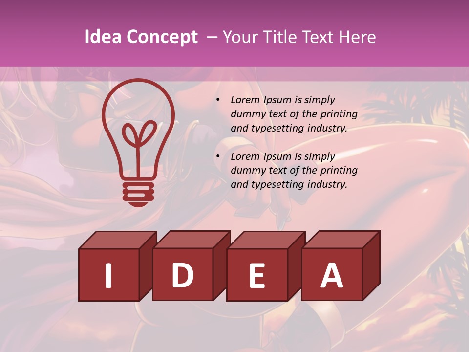 A Sexy Woman In A Bikini Posing For A Picture PowerPoint Template