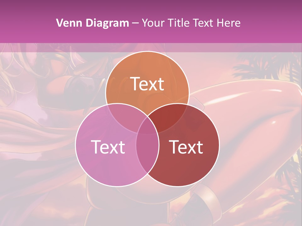 A Sexy Woman In A Bikini Posing For A Picture PowerPoint Template