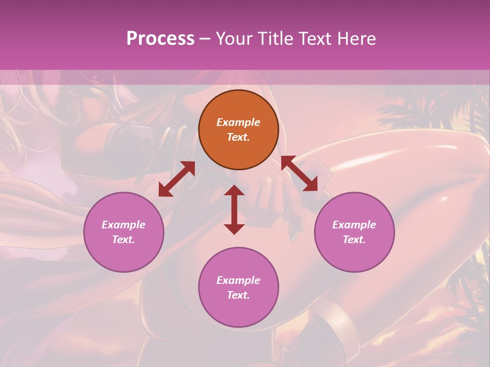 A Sexy Woman In A Bikini Posing For A Picture PowerPoint Template