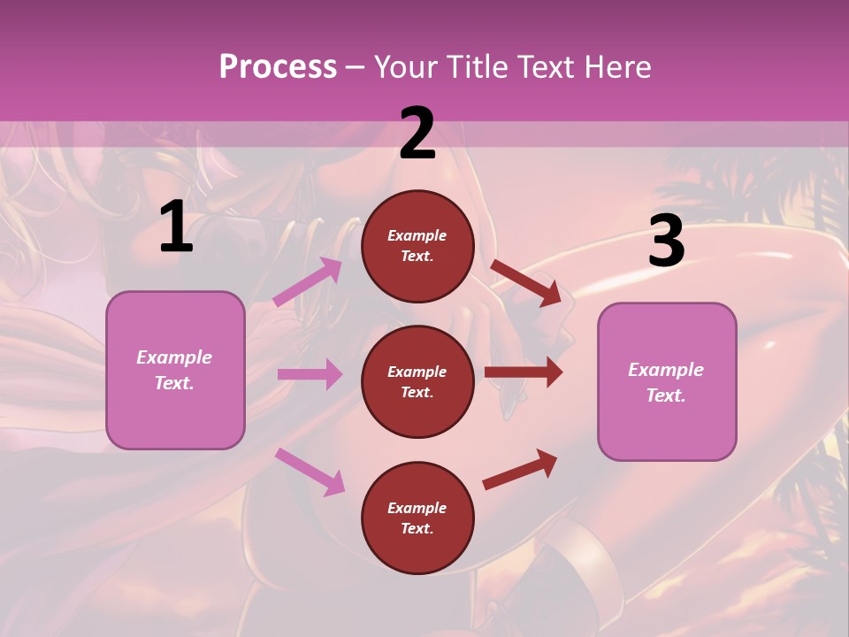 A Sexy Woman In A Bikini Posing For A Picture PowerPoint Template