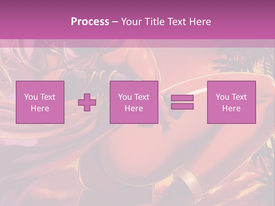 A Sexy Woman In A Bikini Posing For A Picture PowerPoint Template