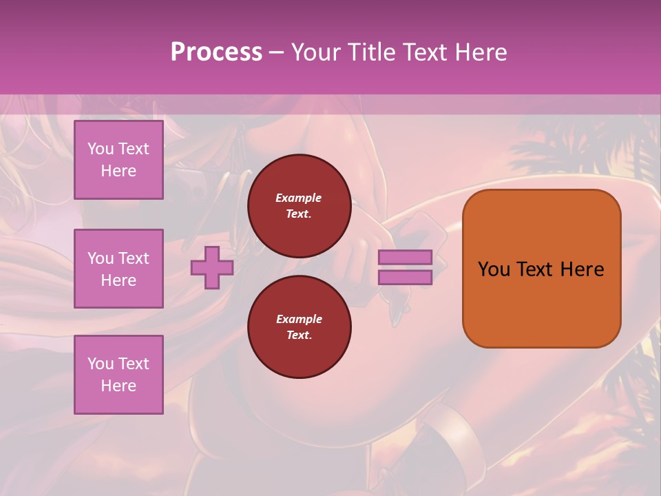 A Sexy Woman In A Bikini Posing For A Picture PowerPoint Template
