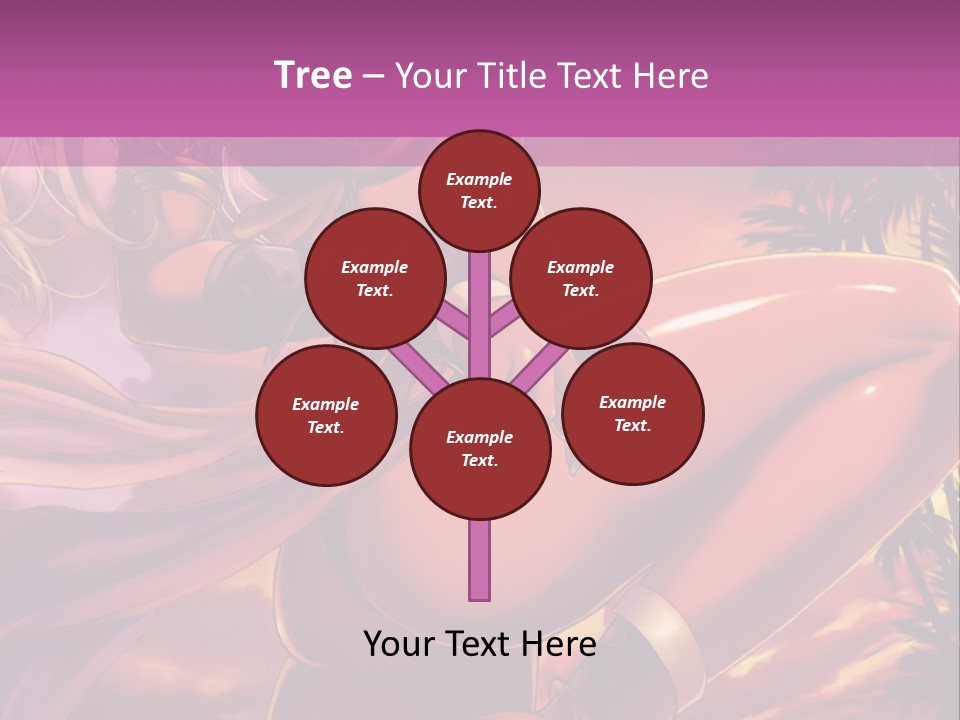 A Sexy Woman In A Bikini Posing For A Picture PowerPoint Template