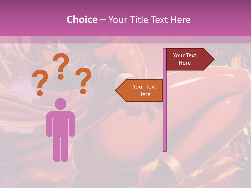 A Sexy Woman In A Bikini Posing For A Picture PowerPoint Template