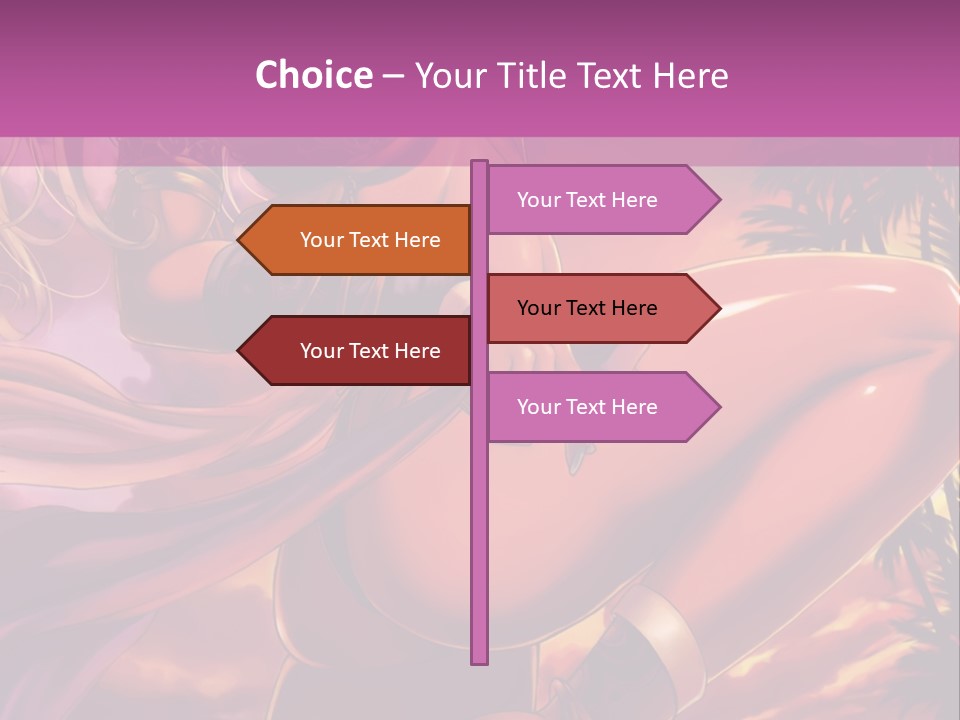 A Sexy Woman In A Bikini Posing For A Picture PowerPoint Template