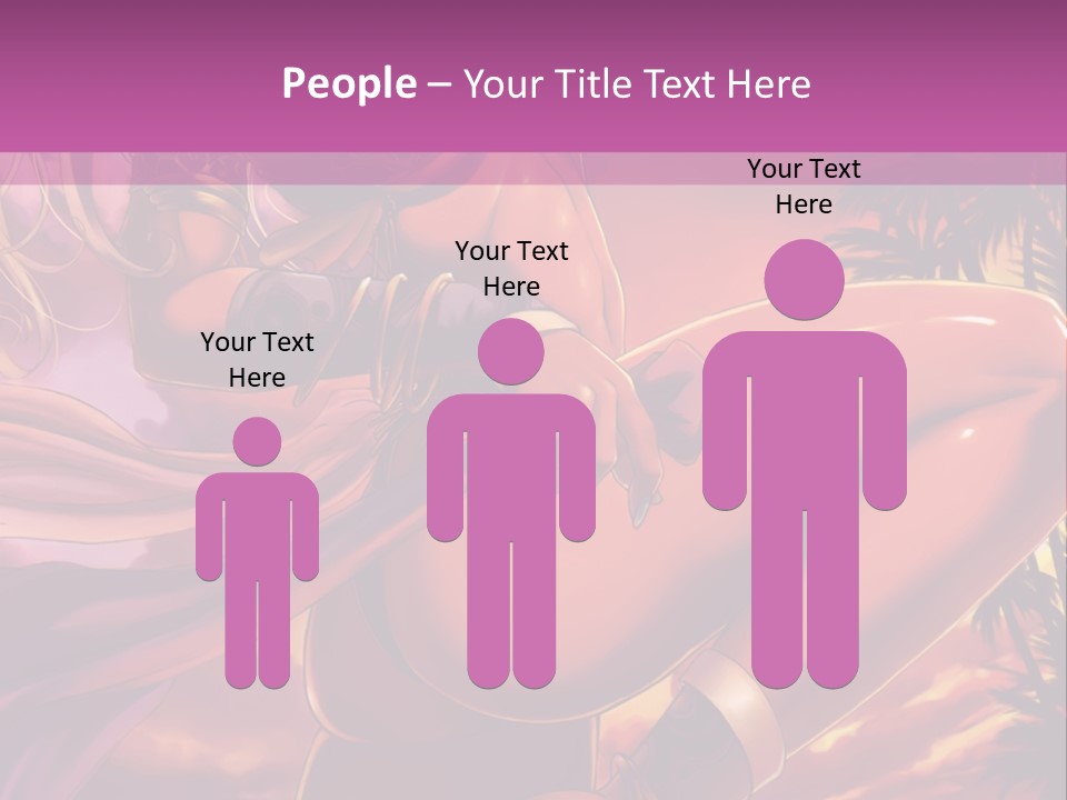 A Sexy Woman In A Bikini Posing For A Picture PowerPoint Template