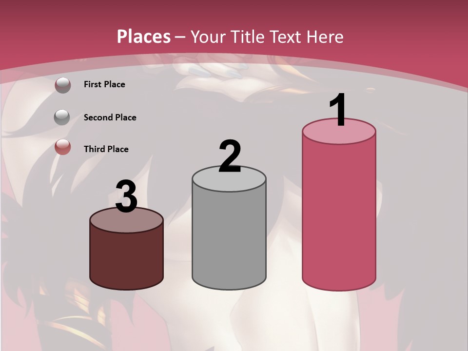 A Woman With Black Hair Wearing A Black Dress PowerPoint Template