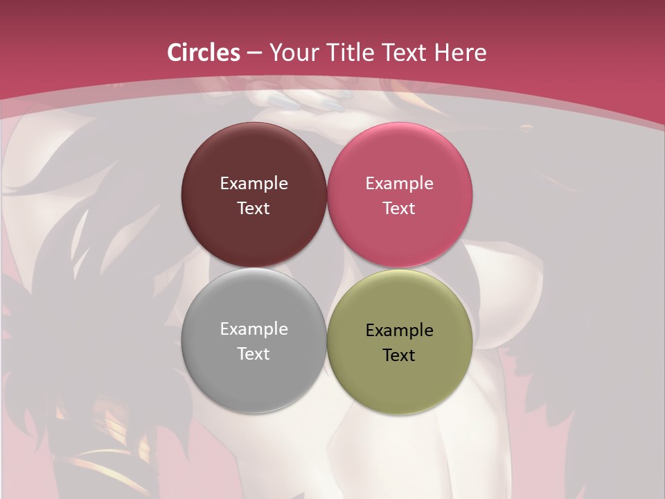 A Woman With Black Hair Wearing A Black Dress PowerPoint Template