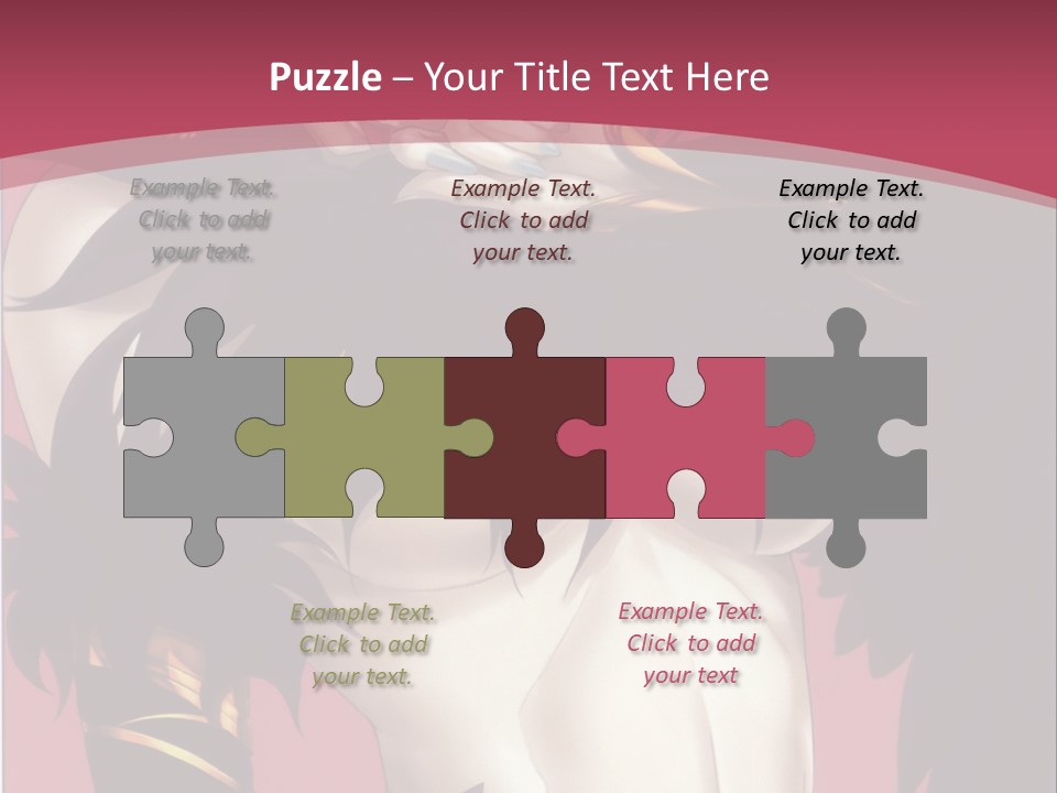 A Woman With Black Hair Wearing A Black Dress PowerPoint Template