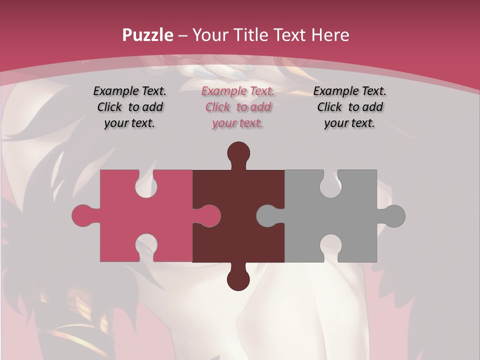 A Woman With Black Hair Wearing A Black Dress PowerPoint Template