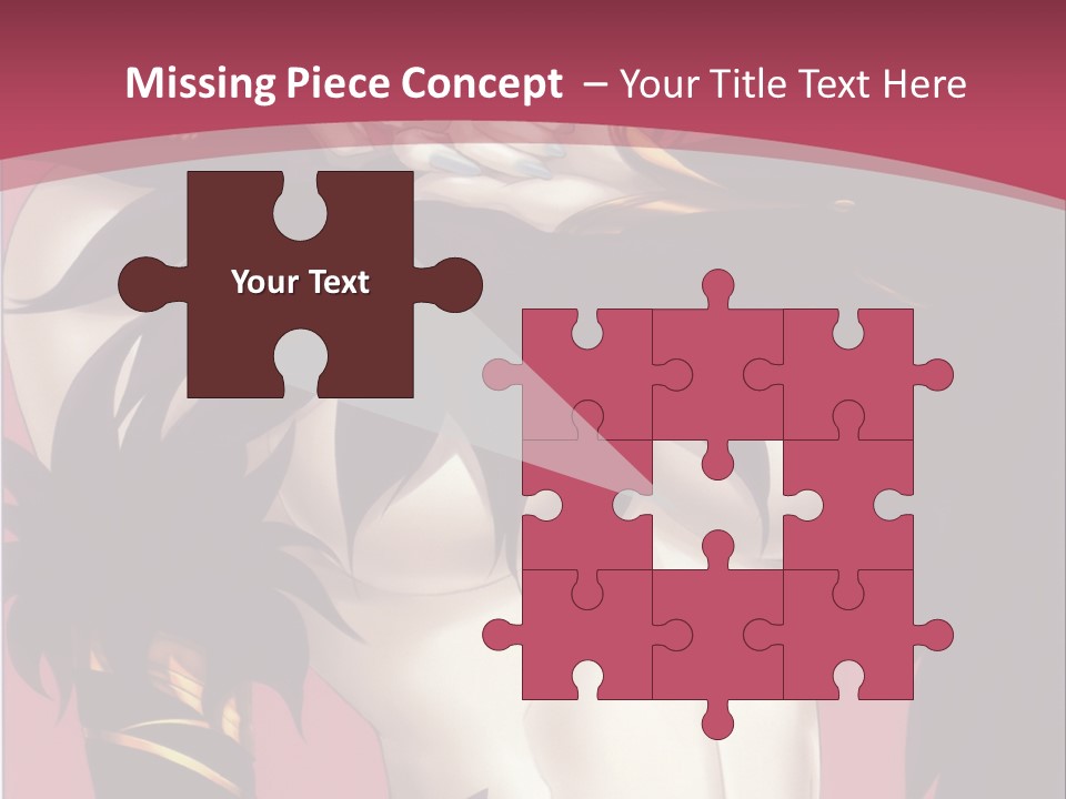 A Woman With Black Hair Wearing A Black Dress PowerPoint Template