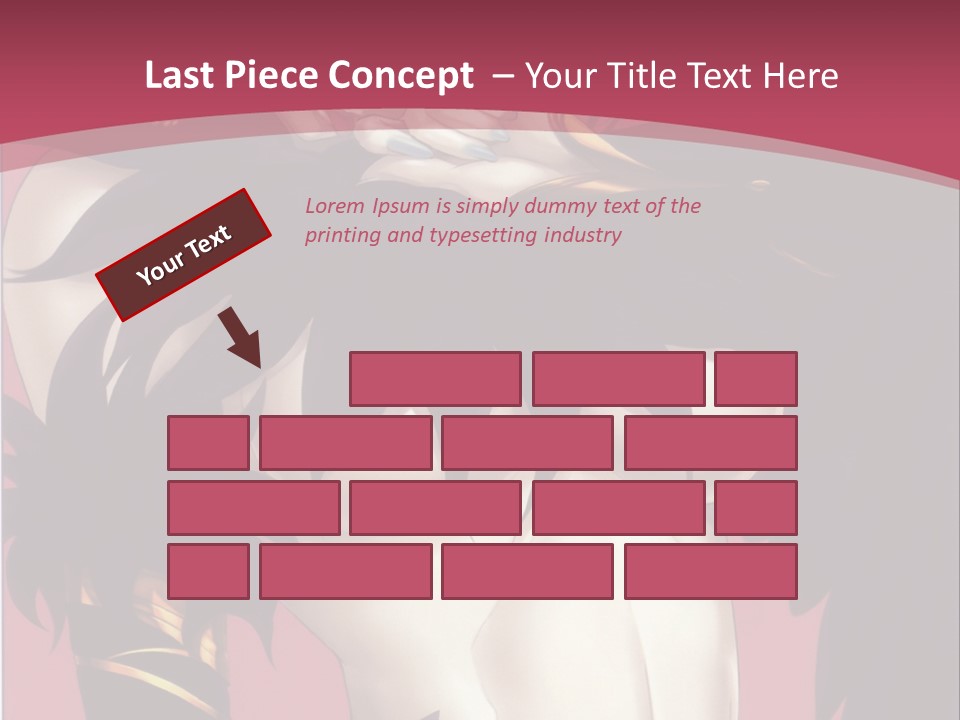 A Woman With Black Hair Wearing A Black Dress PowerPoint Template