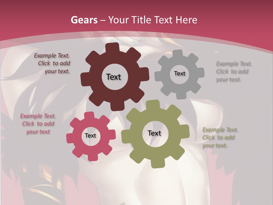 A Woman With Black Hair Wearing A Black Dress PowerPoint Template