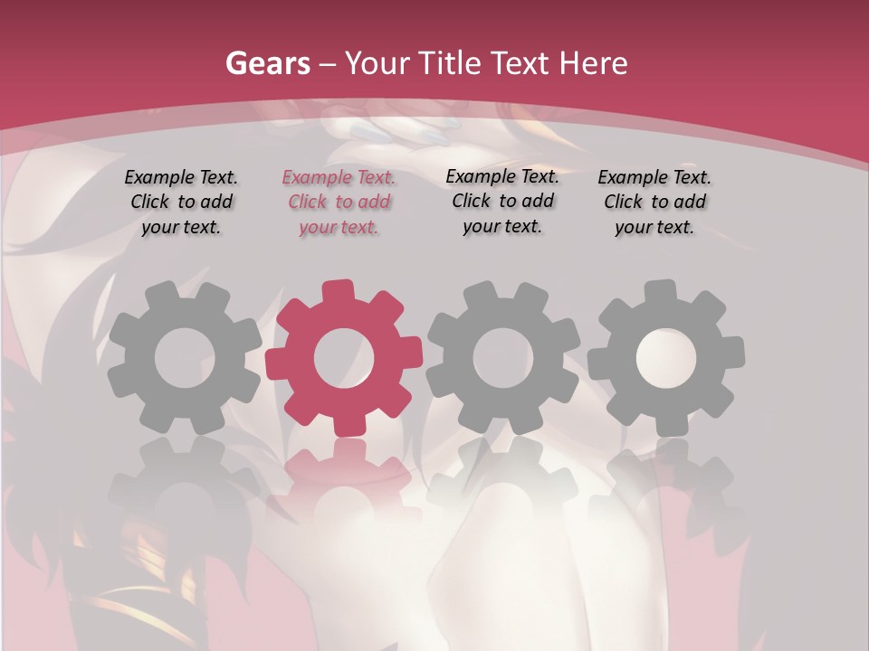 A Woman With Black Hair Wearing A Black Dress PowerPoint Template