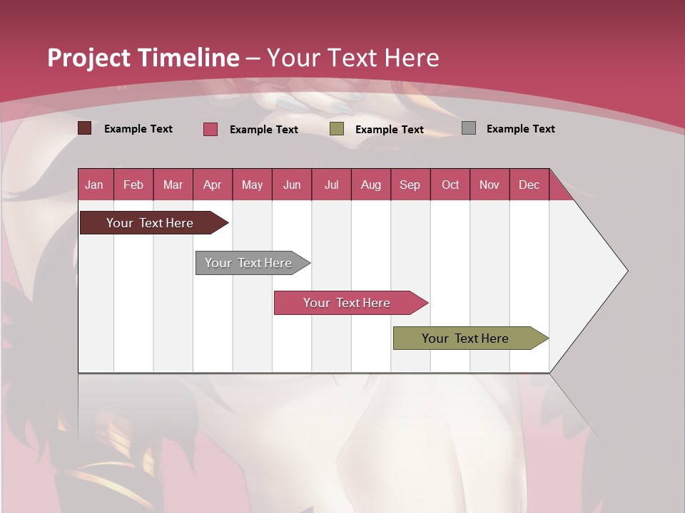 A Woman With Black Hair Wearing A Black Dress PowerPoint Template