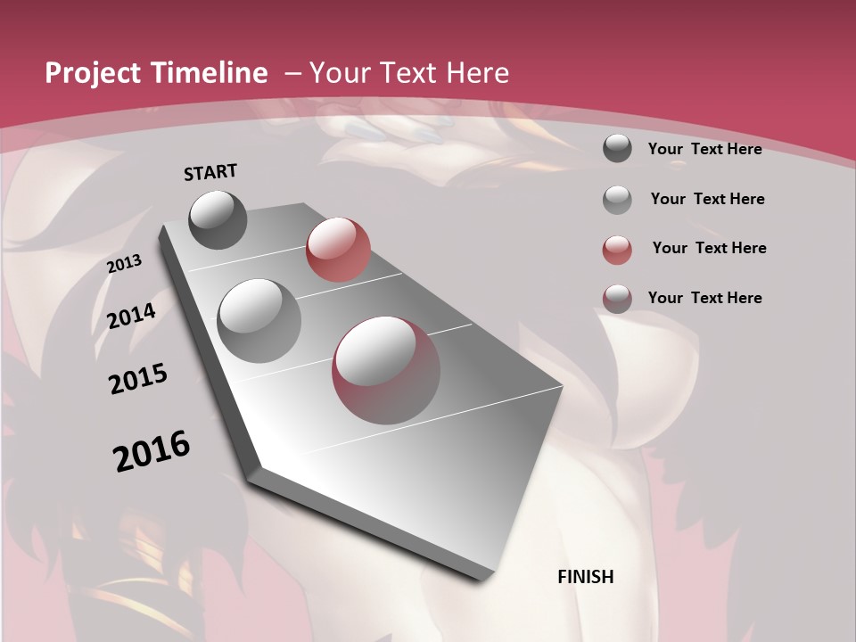 A Woman With Black Hair Wearing A Black Dress PowerPoint Template