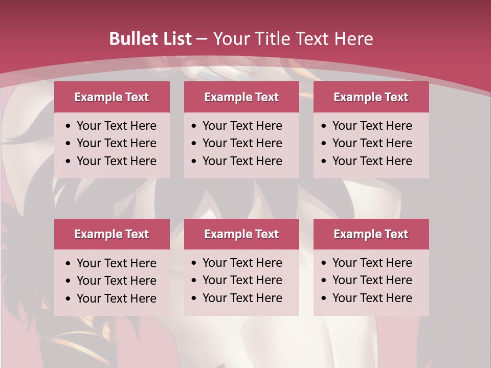 A Woman With Black Hair Wearing A Black Dress PowerPoint Template