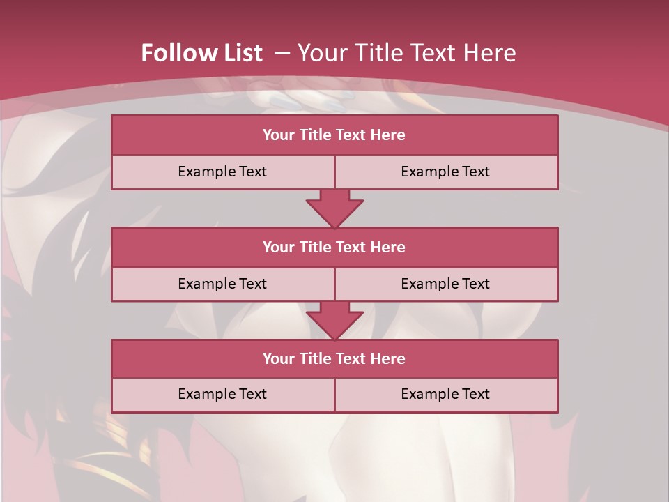 A Woman With Black Hair Wearing A Black Dress PowerPoint Template