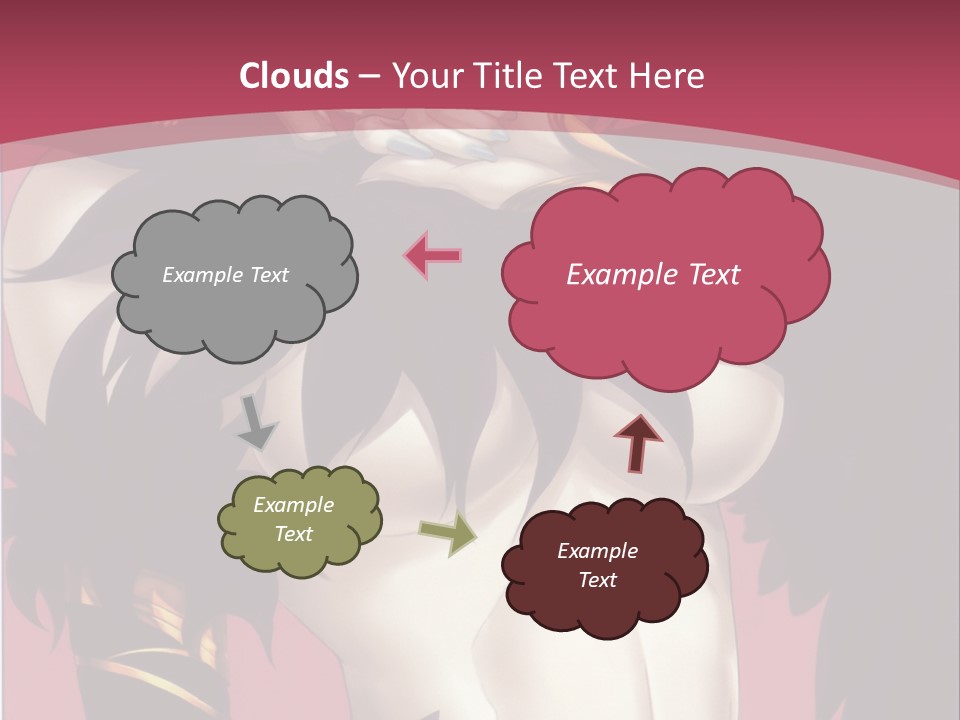 A Woman With Black Hair Wearing A Black Dress PowerPoint Template