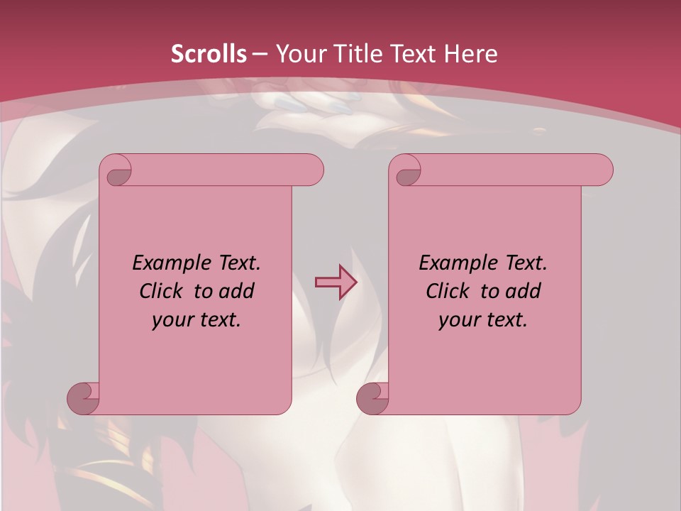 A Woman With Black Hair Wearing A Black Dress PowerPoint Template