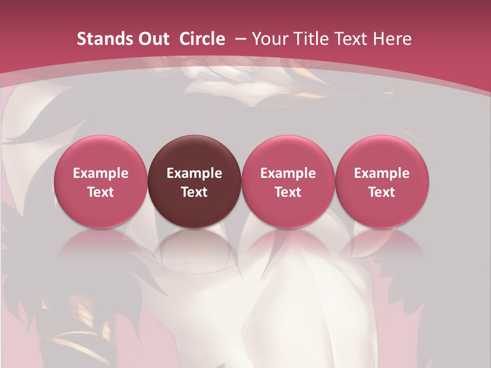 A Woman With Black Hair Wearing A Black Dress PowerPoint Template