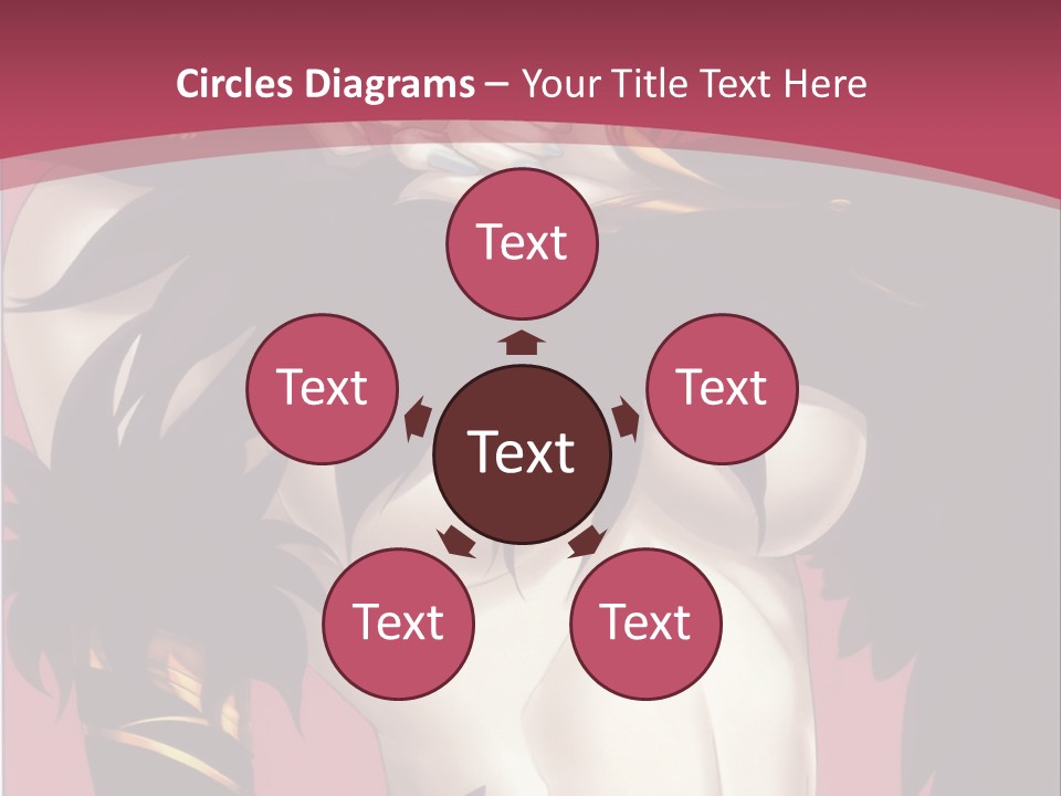 A Woman With Black Hair Wearing A Black Dress PowerPoint Template