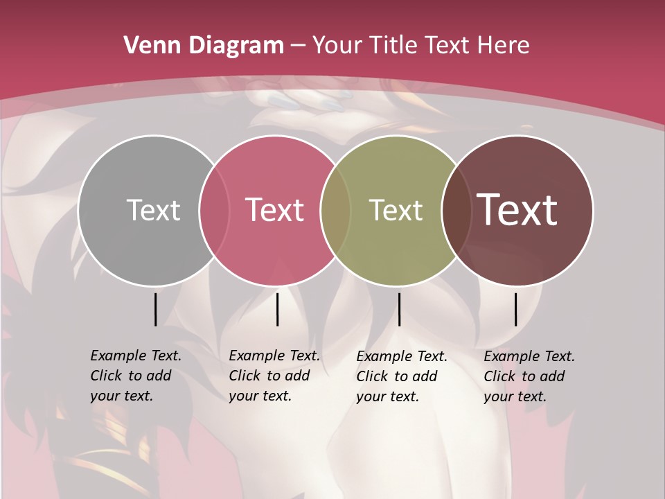 A Woman With Black Hair Wearing A Black Dress PowerPoint Template