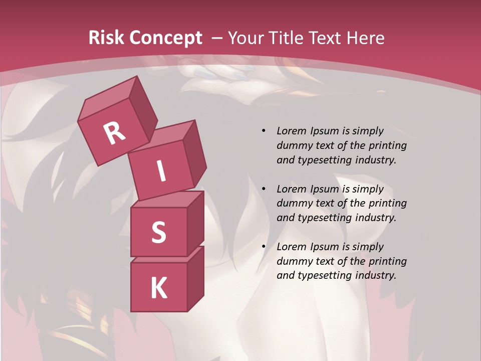 A Woman With Black Hair Wearing A Black Dress PowerPoint Template