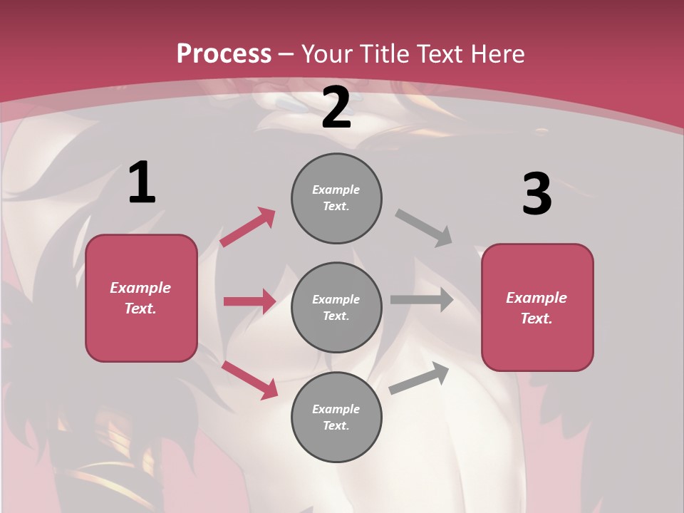 A Woman With Black Hair Wearing A Black Dress PowerPoint Template