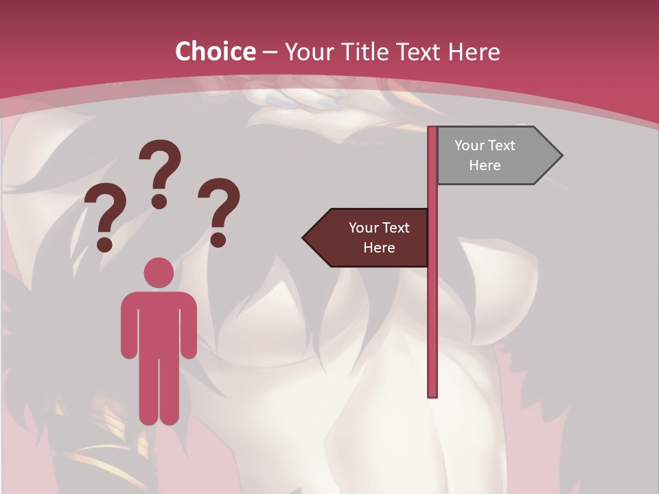 A Woman With Black Hair Wearing A Black Dress PowerPoint Template