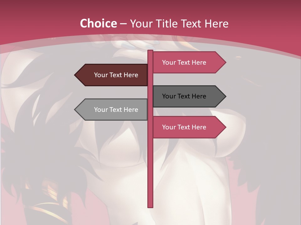 A Woman With Black Hair Wearing A Black Dress PowerPoint Template