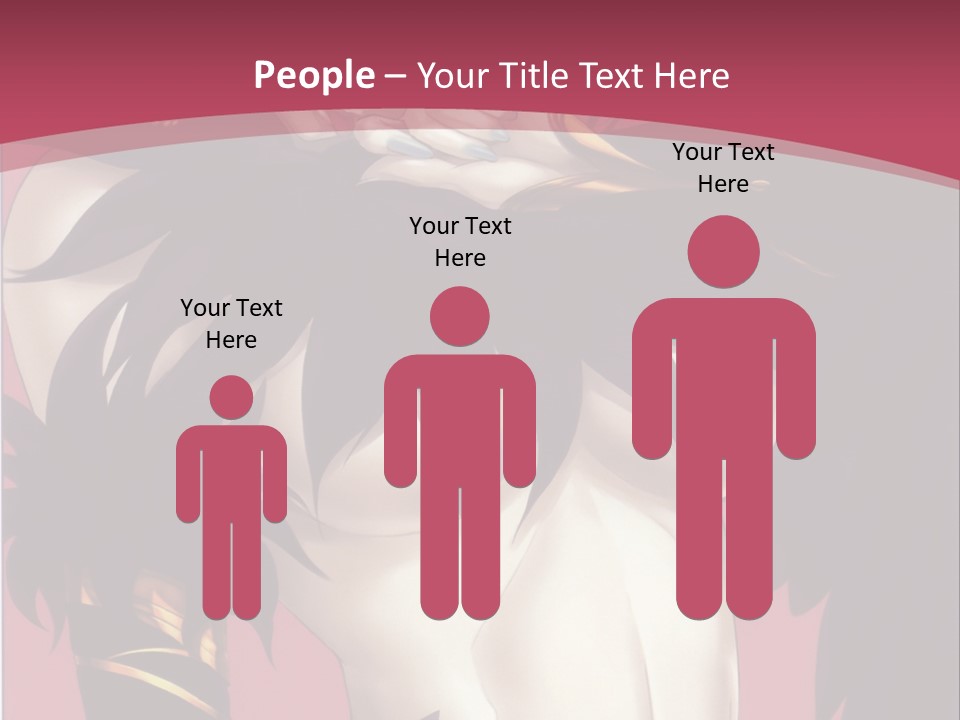 A Woman With Black Hair Wearing A Black Dress PowerPoint Template