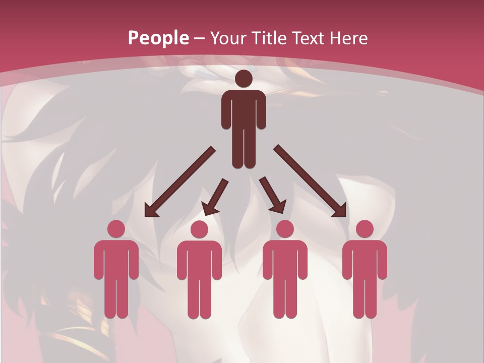 A Woman With Black Hair Wearing A Black Dress PowerPoint Template