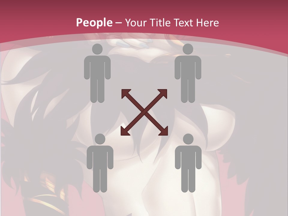 A Woman With Black Hair Wearing A Black Dress PowerPoint Template