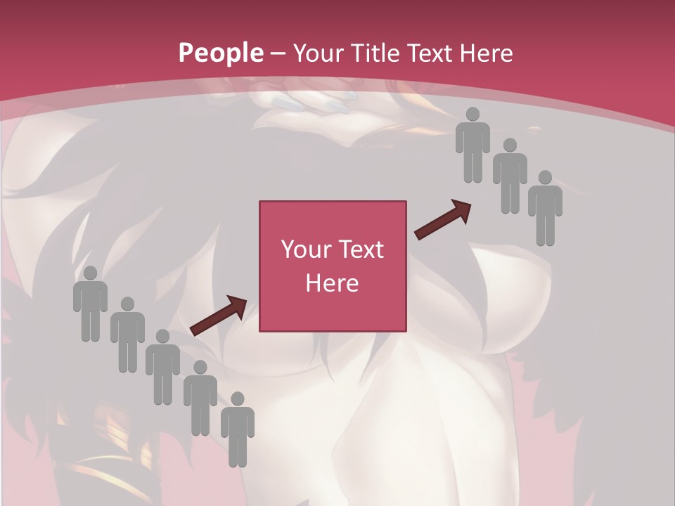 A Woman With Black Hair Wearing A Black Dress PowerPoint Template