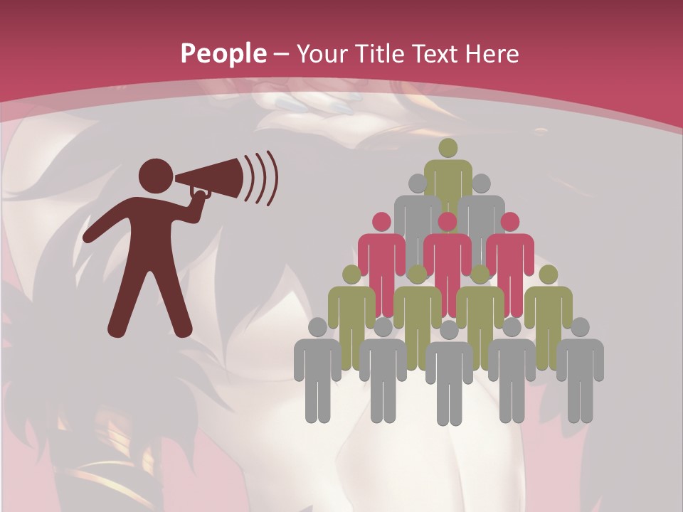 A Woman With Black Hair Wearing A Black Dress PowerPoint Template