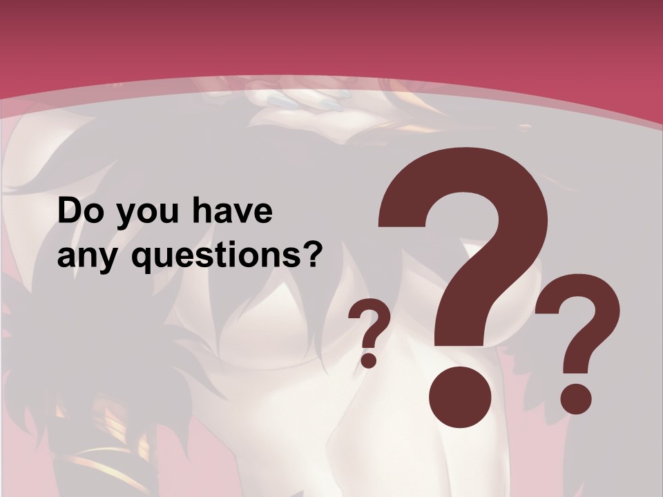 A Woman With Black Hair Wearing A Black Dress PowerPoint Template